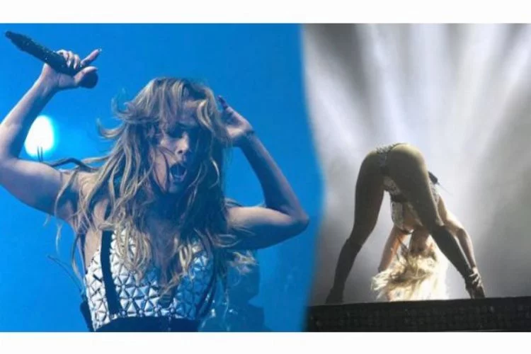 Jennifer Lopez'den seksi şov!
