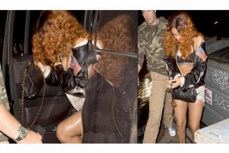 Rihanna'dan gece için özel kıyafet