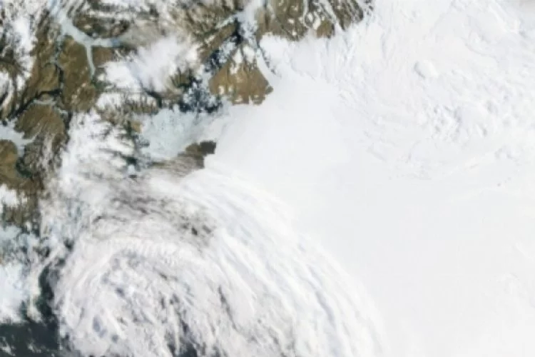 Grönland'dan devasa bir buz parçası koptu