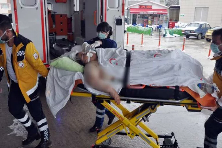 Bursa'da 170 kiloluk kadın bakın nasıl hastaneye kaldırıldı