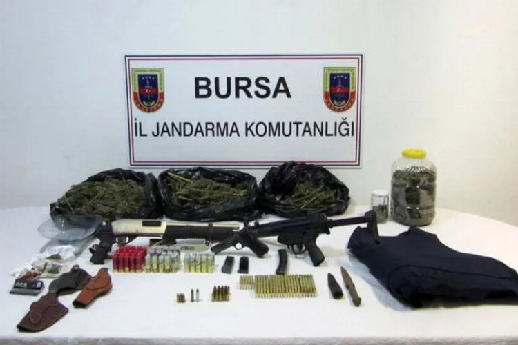 Bursa'da uyuşturucu ve silah operasyonu! 