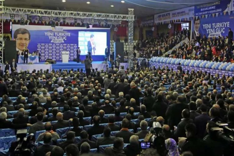AK Parti kongresi Ankara Arena'da