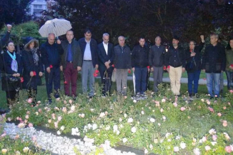 Bursa'da 3 Fidan Parkı'nda anma