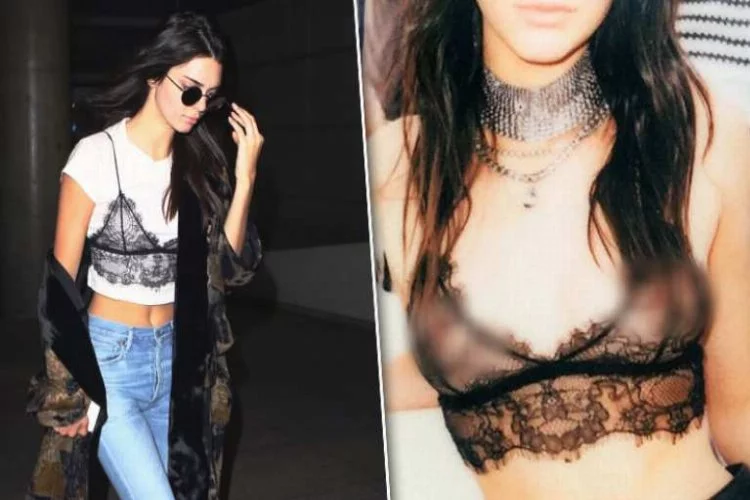 Kendall Jenner sütyenini böyle giydi olay oldu