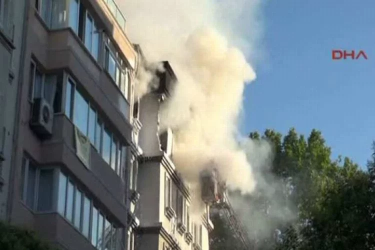 İstanbul'da korkutan patlama! Alev alev yandı