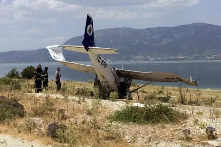 Burdur'da uçak kazası