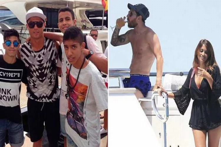 Ronaldo ve Messi Ibiza'da tatilde!