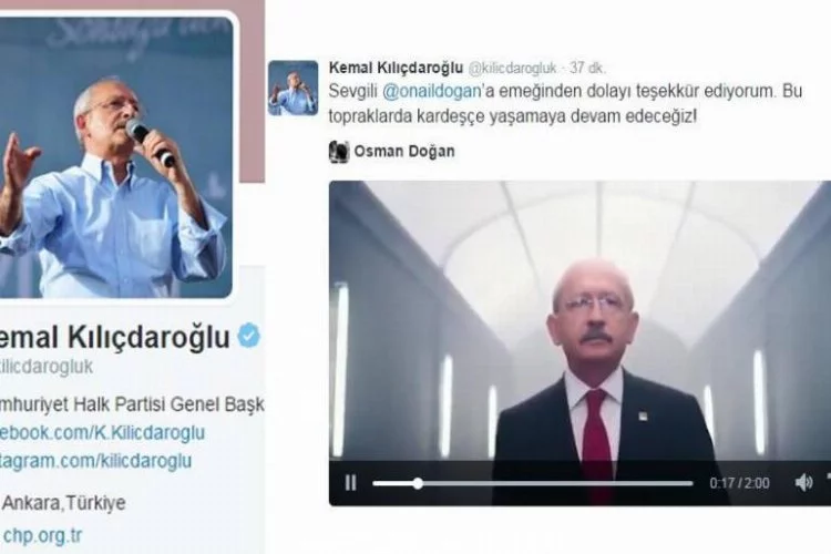 Kılıçdaroğlu'ndan o videoya teşekkür