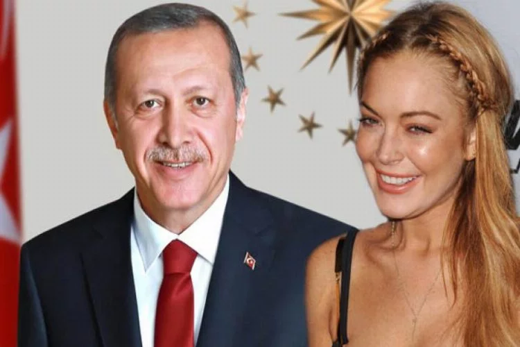 Lindsay Lohan, Erdoğan'dan alıntı yaptı