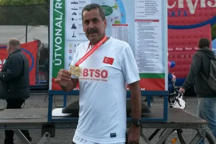 Bursalı iş adamı Budapeşte Maratonu’nda BTSO’yu temsil etti