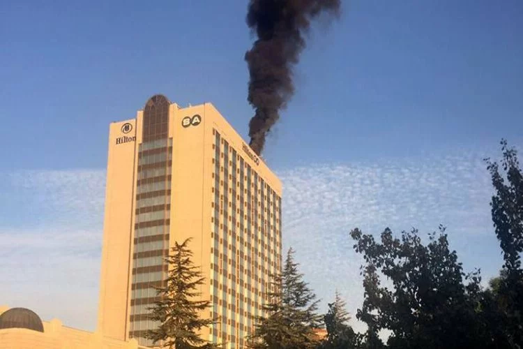 Ünlü otelde korkutan yangın