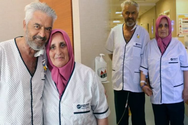 Bursa'da 45 yıllık eşine böbreğini verdi