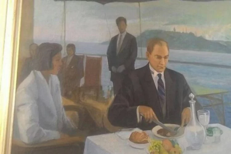 Atatürk'ün tablosu tekrar TBMM'ye asıldı