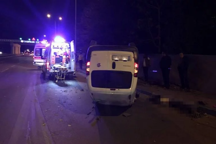 Bursa'da gece yarısı korkunç kaza!