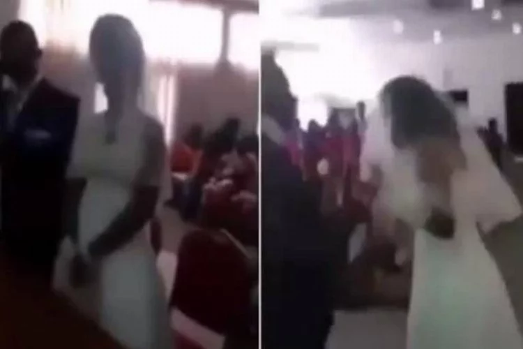 Yasak aşk yaşadığı kadın düğünü bastı!