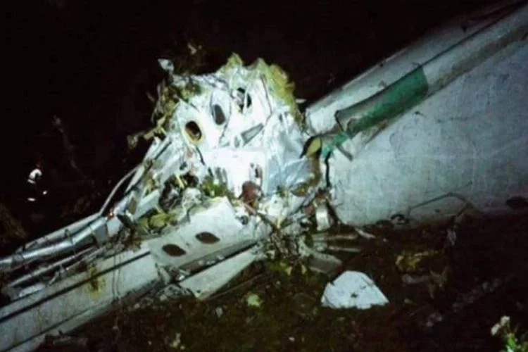 Uçağın düştüğü yerden ilk fotoğraflar
