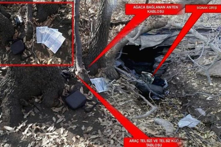 PKK'nın 5 odalı mağarası bulundu