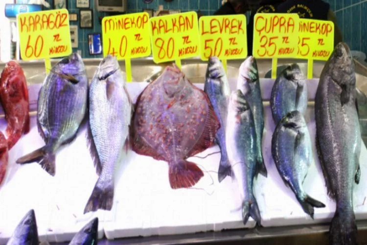 Bursa'da kar yağışı balık fiyatlarını uçurdu