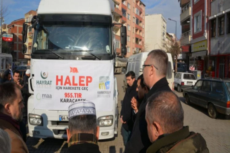 Karacabey Belediyesi'nden Halep'e yardım eli