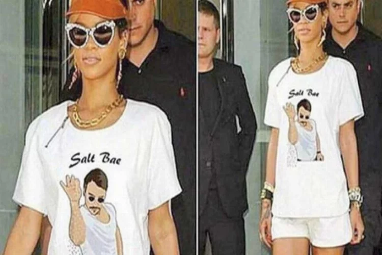 Rihanna'da bizden giyiniyor
