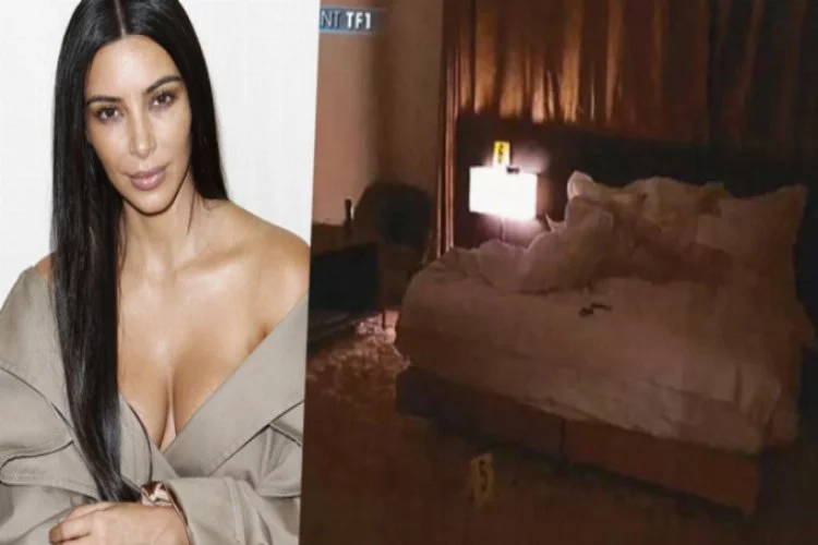 İşte Kardashian'ın soyulduğu yatak odasının görüntüleri