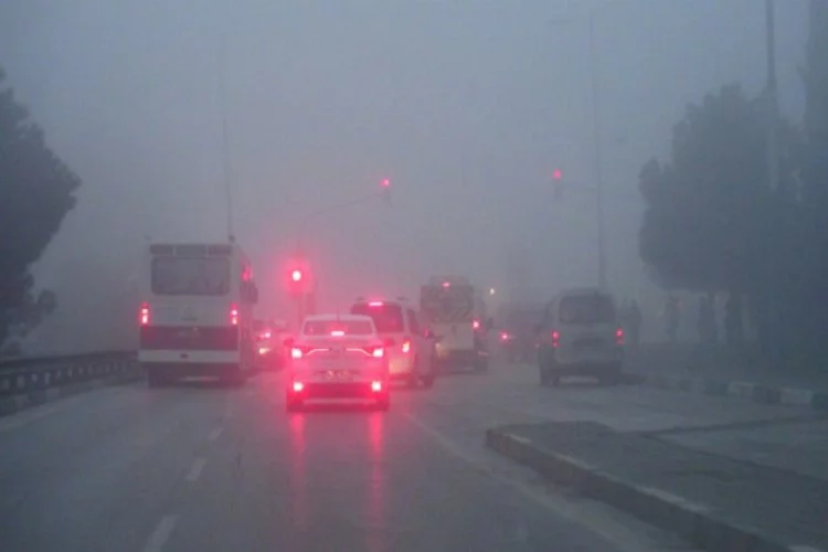 Bursa trafiğine sis engeli