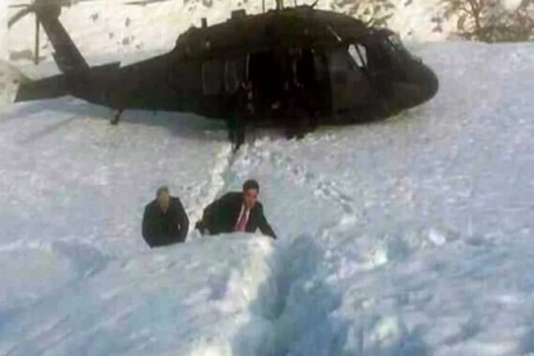 Başbakan Yıldırım'ın helikopteri araziye indi