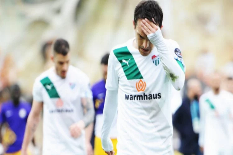 Bursaspor'un galibiyet hasreti devam ediyor