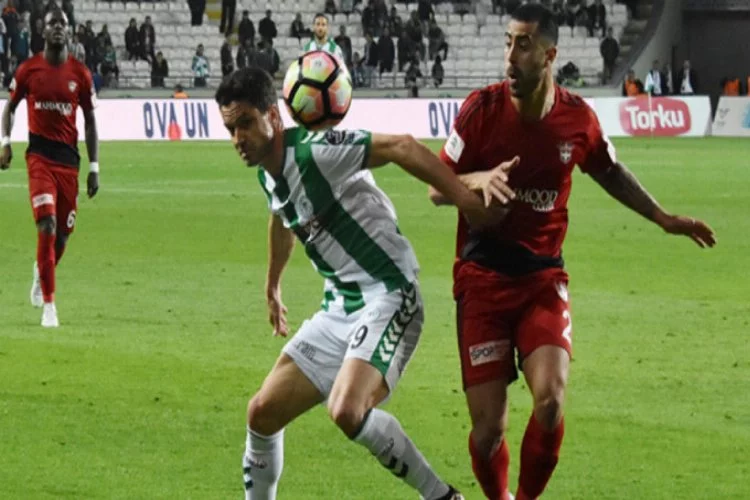 Konyaspor evinde G.Antep'e 2-1 yenildi