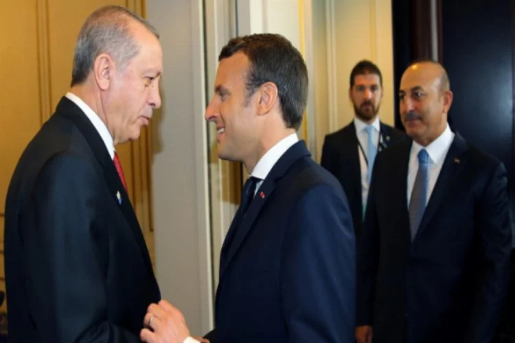 Erdoğan, Fransa Cumhurbaşkanı ile ilk kez görüştü
