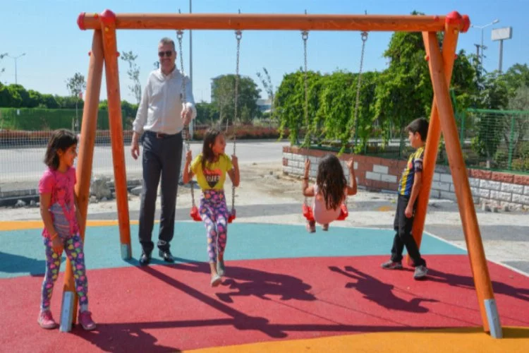 Şehit Pilot Yüzbaşı Acarca parkında tadilat çalışmaları sürüyor