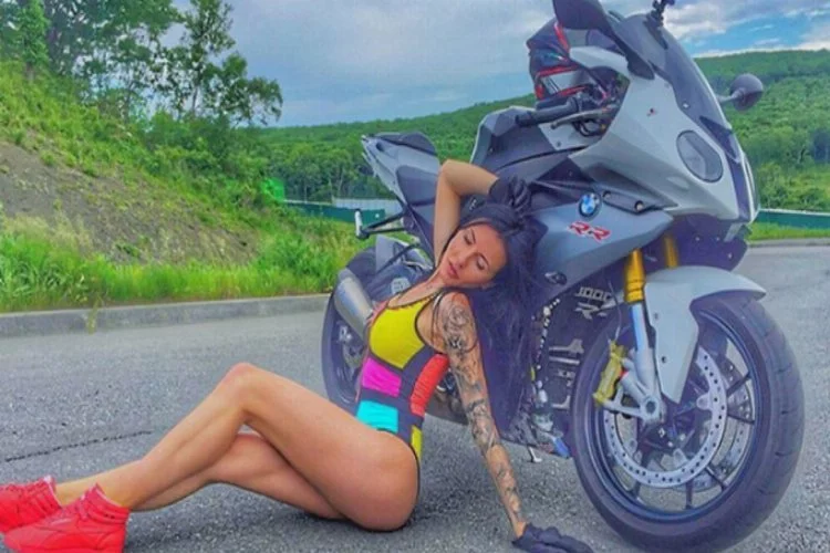 En seksi motorcu hayatını kaybetti!