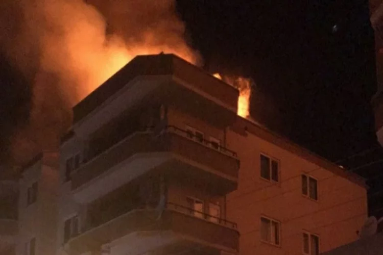 Bursa'da yangını fark eden site sakini faciayı önledi