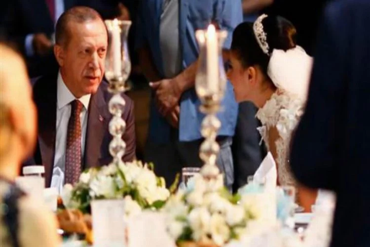 Erdoğan milli sporcunun düğününe katıldı