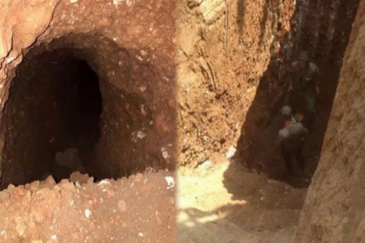 Suriye sınırında 40 metrelik tünel bulundu