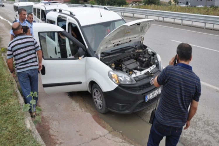 Bursa'da hırsızlıktan aranan araçta kalbine yenildi