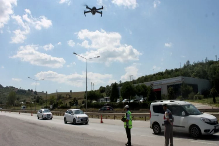 Bayram trafiğinde drone'lar ceza yağdırıyor