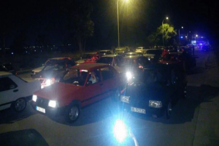 Bursa'da yol kapatan Şahincilere gece operasyonu