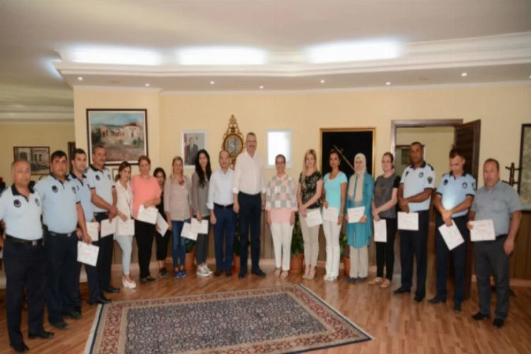 Bursa'da belediye personeline hizmet  içi eğitim
