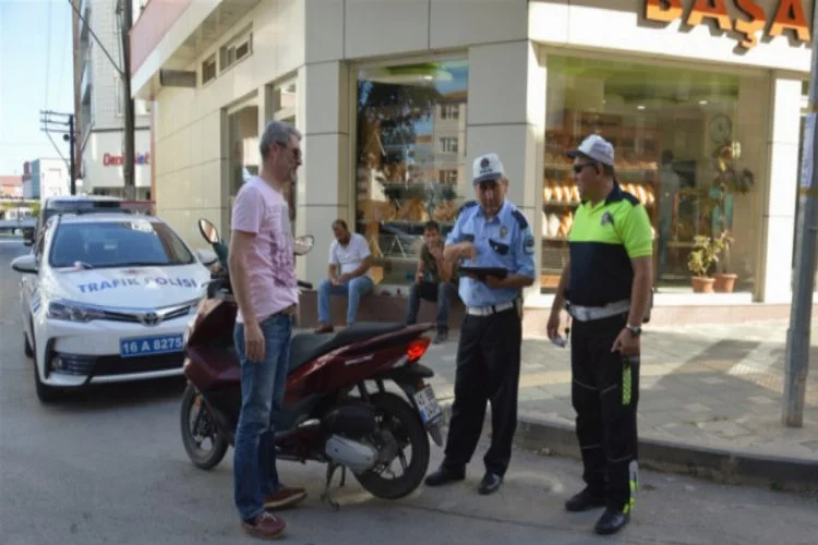 Bursa'da motosiklet denetimleri sıklaştı