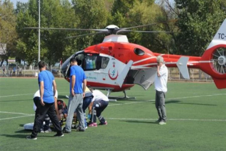 Bursa'da kalp krizi geçiren fırıncı bakın ne ile sevk edildi