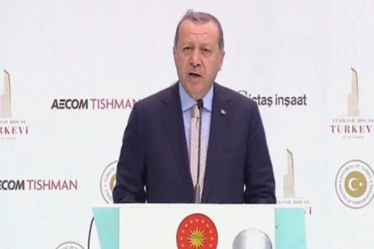 Erdoğan New York'ta Türkevi'nin temelini attı