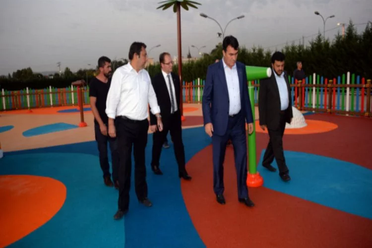 Bursa'da çocuklara su oyunları parkı