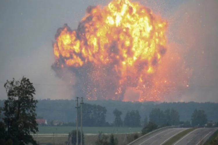Ukrayna'da büyük patlama!