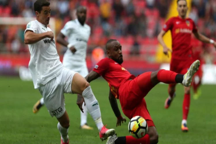 Bursaspor Kayseri'den eli boş döndü