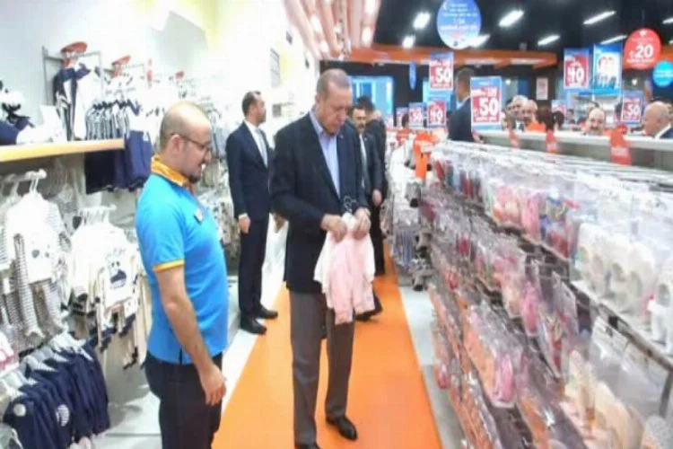Erdoğan, torunu Canan Aybüke için alışveriş yaptı