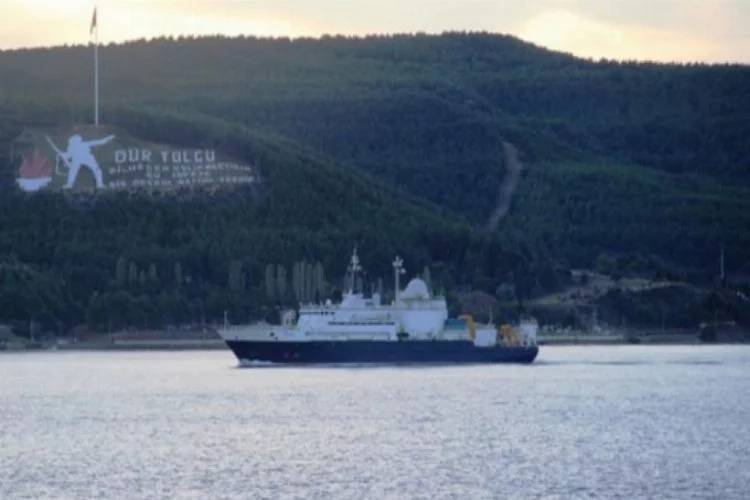 Çanakkale Boğazı'nda Rus casus gemisi