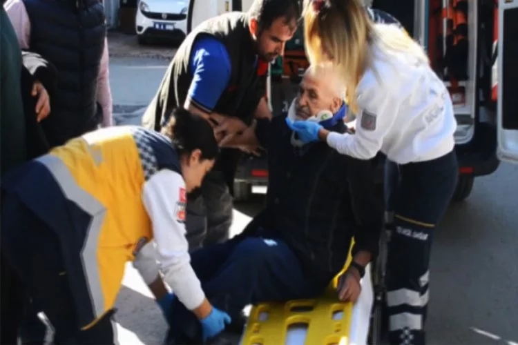 Bursa'da motosiklet kazası! 90 yaşında hayatının şokunu yaşadı