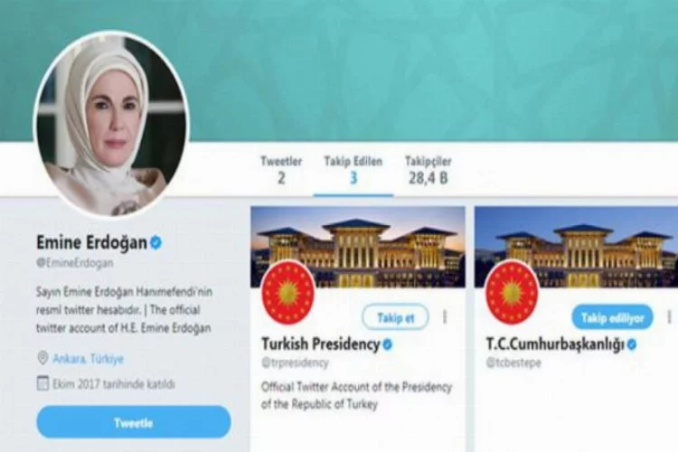 Emine Erdoğan'dan ilk paylaşım! 'EE' imzası...