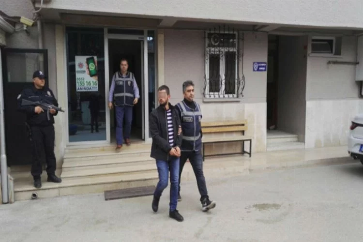 Bursa'da uyuşturucu tacirine tutuklama